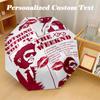Portable Auto Folding Umbrella,The Weeknd 8 Rib Waterproof Umbrella For Camping Commute