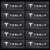 2/5/10 stk Tilfeldige bilinteriørklistremerker Bilrattemblem Styling For Tesla Model 3 Model X S 2016-2023 Model Y Dekaler TM3 TMX