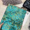 100% Maulbeerseide Schal Tuch Pflaumenblüten Design Blau Grün Sommer Strand Seiden Schals Tücher Herbst Winter Nacken Kopf Tuch