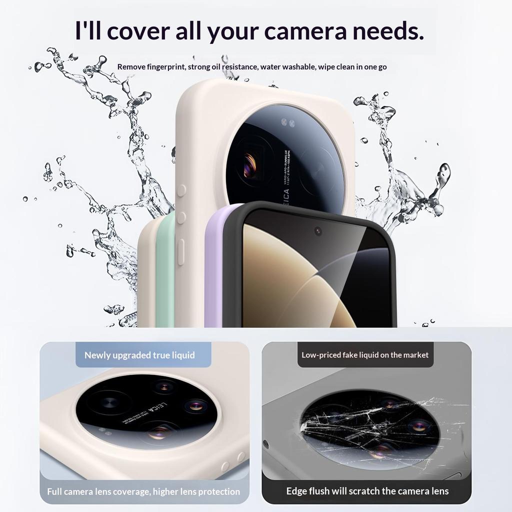 Voor Xiaomi 17 Ultra 5G Hoesje Huidvriendelijk Vloeibaar Siliconen + PC Telefoonhoes