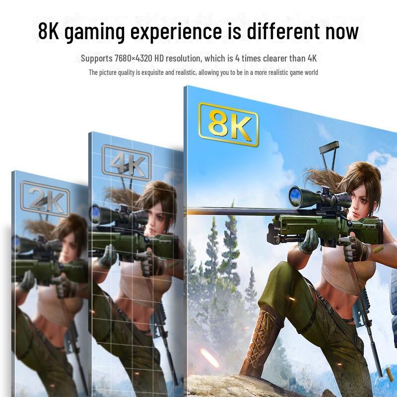 Shanze 8K60Hz Mini DP auf DP1.4 Gaming-Adapterkabel mit Thunderbolt-Port HD-Konverter