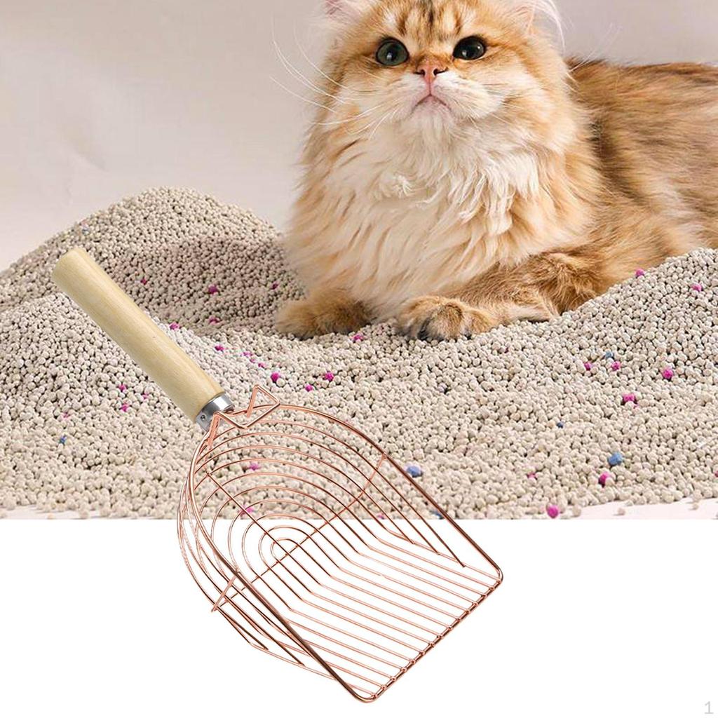 Cat Litter Scoop Sand ,Portable,Pet Cleaning Supplies Kitty Metal Scooper Kitten Lifter for