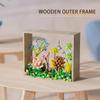 Micro Flower Building Blocks Mini Bricks Particles Eternal Life Flowers Home Decoration Assembling Puzzle Toy with Acrylic Cover