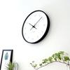 KATOMOKU Plywood Wall Clock, Black, km-71BK, Sweep Movement, 304mm Diameter (quartz Clock)