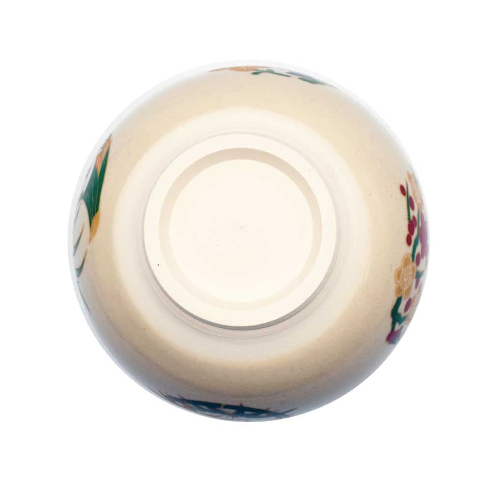 Matcha Tea Bowl, Tea Bowl, Overglaze Tea Bowl, Four Gentlemen, Tea Ceremony Utensils, Practice, Ceramic, for Tea Ceremony, Year-round Use