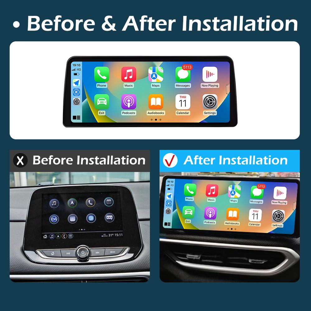 12.3 inch Touch Screen for Chevrolet Trax 2019 2020 - 2021 Wireless Carplay GPS Navigation Car Video Radio Multimedia Player 4G