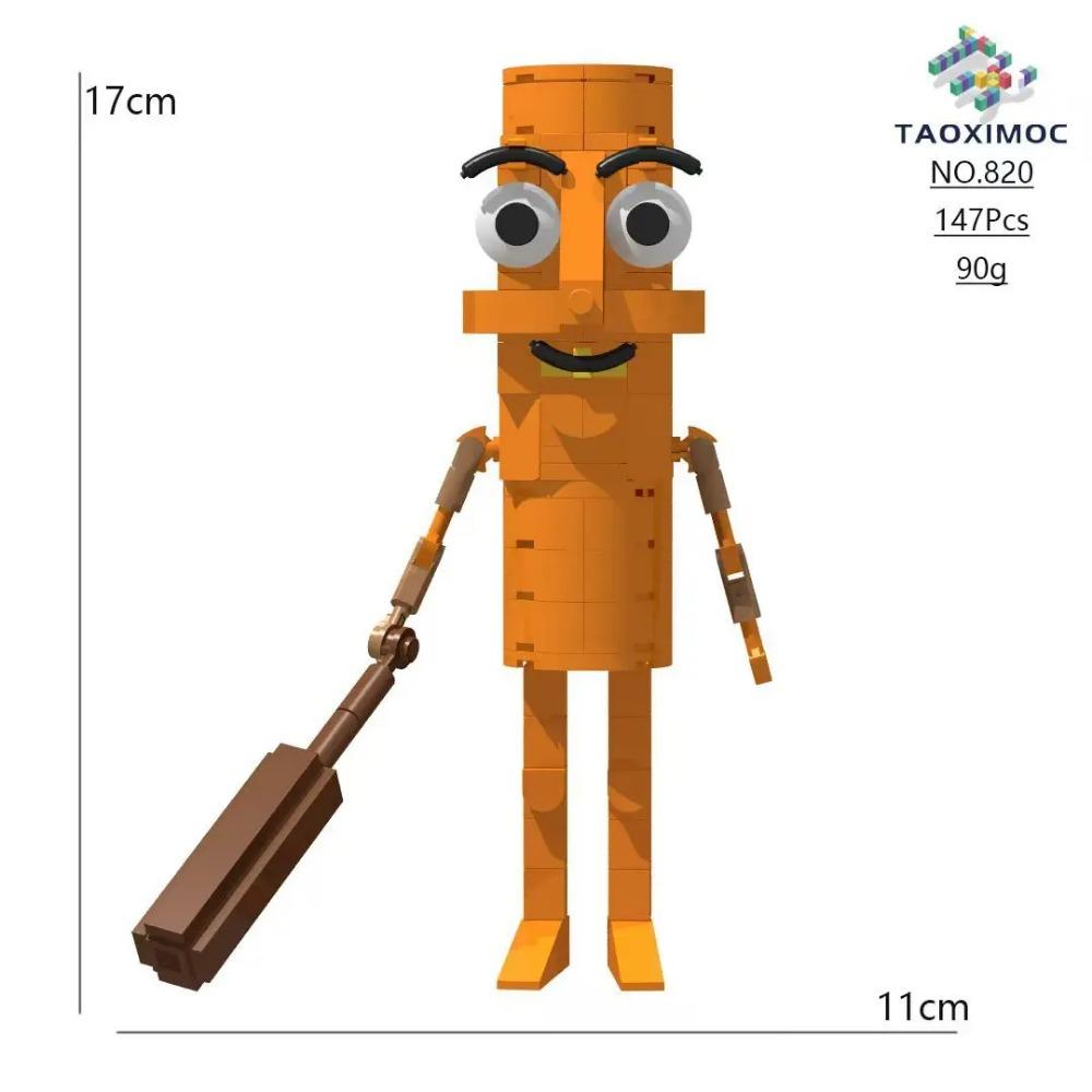 2025 Cartoon Italian Brainrot Animals Tung Tung Tung Sahur Building Blocks Model Desk Ornament Tralalelo Tralala Bricks Toy Gift