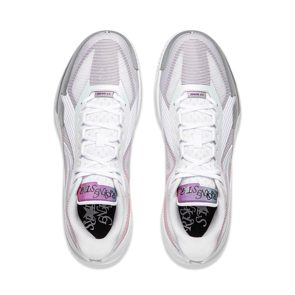 Li Ning Cushioning Slip Resistant Abrasion Resistant Breathable Rebound Anti Twist Grip Low top Basketball Shoes Men's ABAW019-4