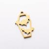 3PCs Stainless Steel Halloween Charms Ghost Bat Spider Witch Tombstone Metal Pendants For Diy Jewelry Making Finding Accessories