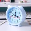 Kids' Decorative Kitten Alarm Clock with Ears and and Quiet Movement Perfectly for Bedroom or Dorm Accessory