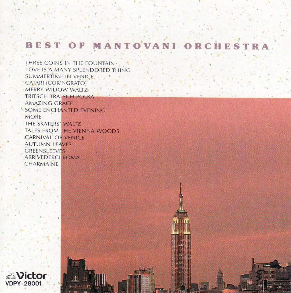 CD MANTOVANI - All About Mantovani  VDPY28001 Japan ObiClassical Used
