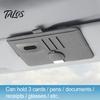 Car Visor Mount for Glasses Sun Holder, Eye Clip Organizer Auto Vehicle, Multi Functional Storage Pouch Sunglasses, Ticket Holder Interior