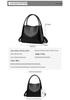 Luxury Women's Genuine Leather Tote - Large Capacity, Solid Color, Single Shoulder or Crossbody Bucket Bag