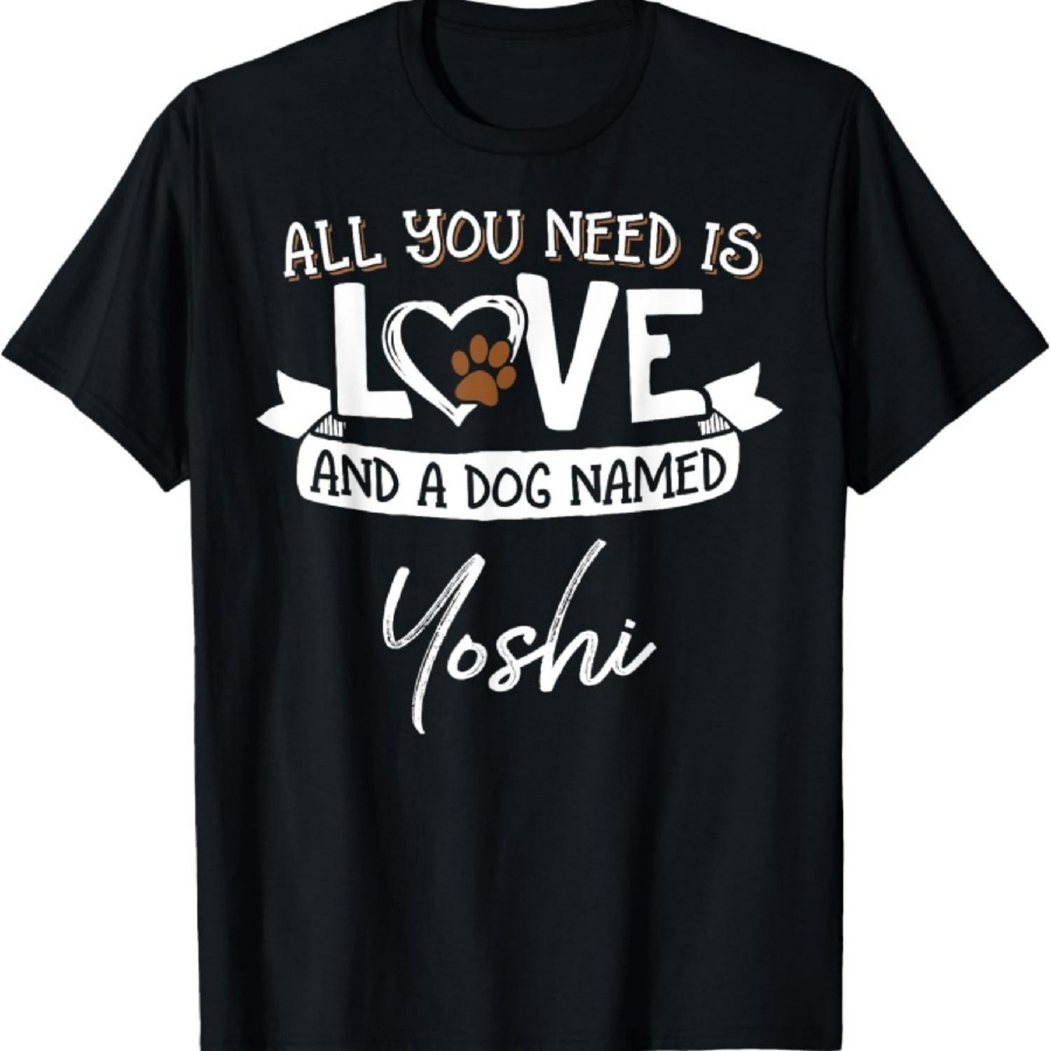 

Cute Dog Named Yoshi Shirt for Women and Men T-Shirt XXXXXL чёрный
