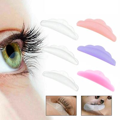 5 paia di bigodini per ciglia, in silicone, multicolore, riutilizzabili