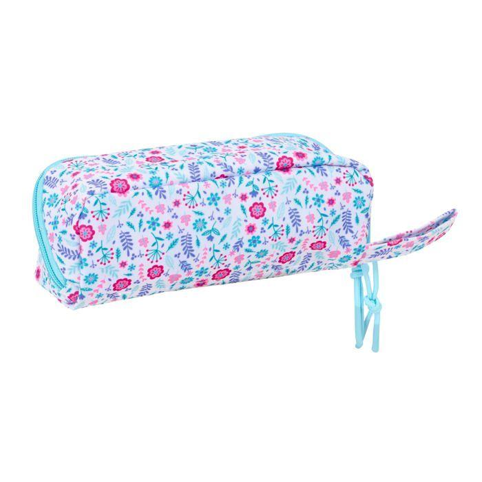 Trousse scolaire carrée - safta - 22x10x10 cm - Multicolore - Polyester résistant - Fermeture éclair