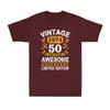 Vintage 1974 50 Years Of Being Awesome Limited Edition Birthday Unisexs TShirt