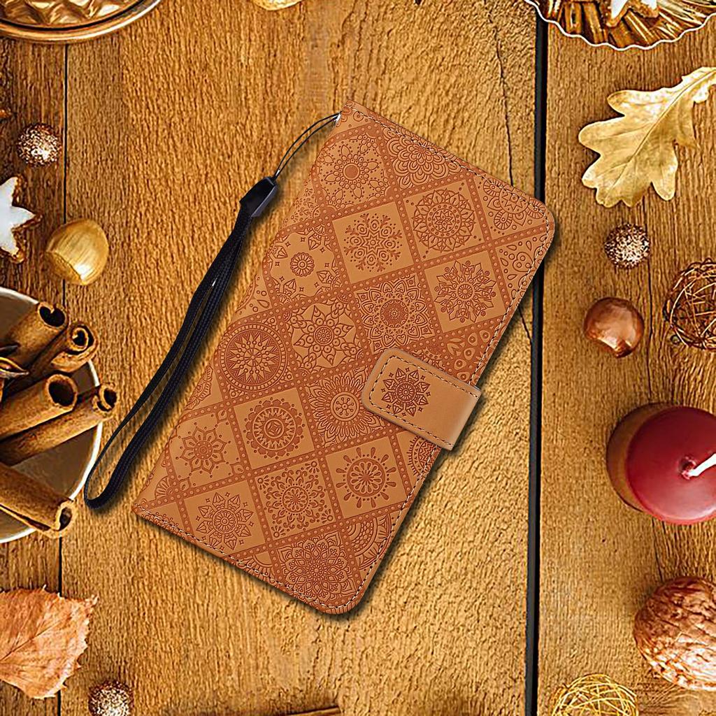 For Xiaomi Redmi A5 4G (171.7mm) Case Leather Case Ethnic Style Wallet Phone Cover with Strap