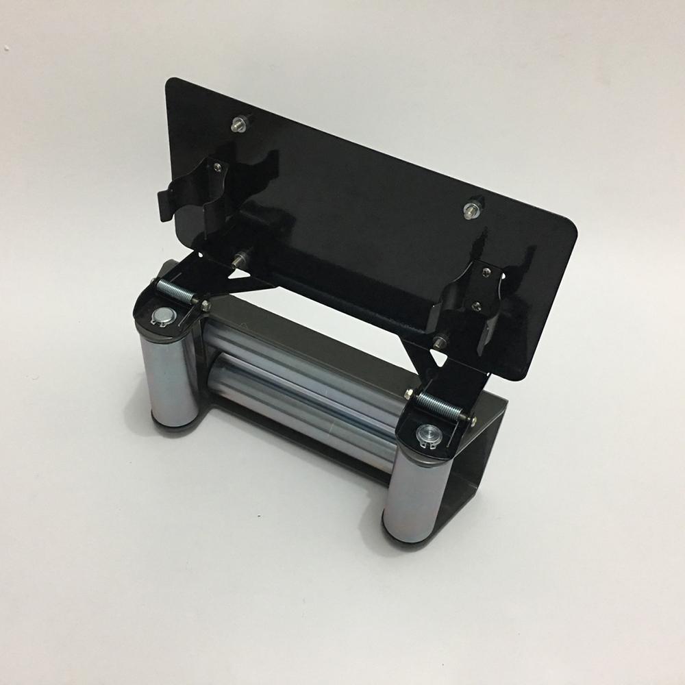 Winch Roller Fairlead 10 inch Winch Roller Fairlead 10” Universal Mount Cable Guide Winch License Plate Frame SUV Truck 12000lb 10Inch