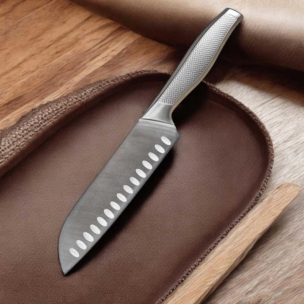 STEEL SANTOKU KNIFE 30.5cm BANQUET