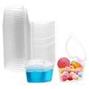 25Pcs Heart Pattern Storage Box Set Transparent Plastic Container for Jewelry Organization DIY Sealing Case Use