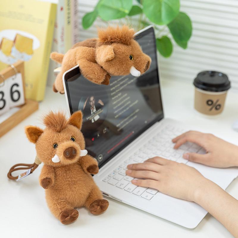 Plush Boar Wild Toys Figures Hanging Loop Children Collectors Festival Gift