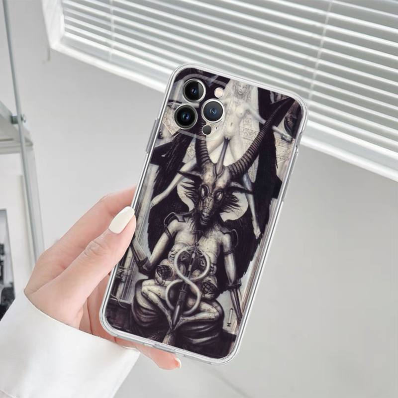 Pouzdro na telefon Ďábel Satan Silikonové Měkké pro iphone 14 13 12 11 Pro Mini XS MAX 8 7 6 Plus X XS XR Kryt