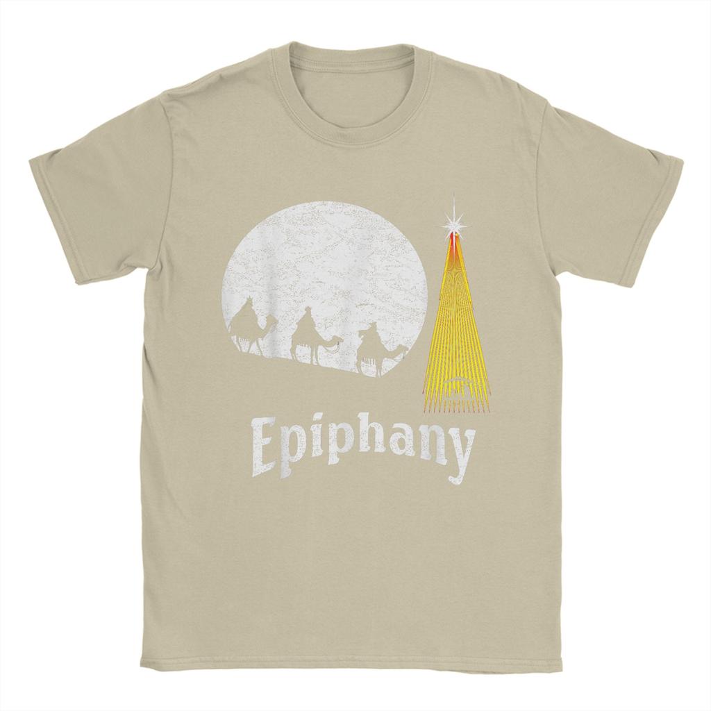 Funny Wise Men Epiphany Three Kings Day T-Shirts Men Round Neck Cotton T Shirt Christian Short Sleeve Tees Party Clothing