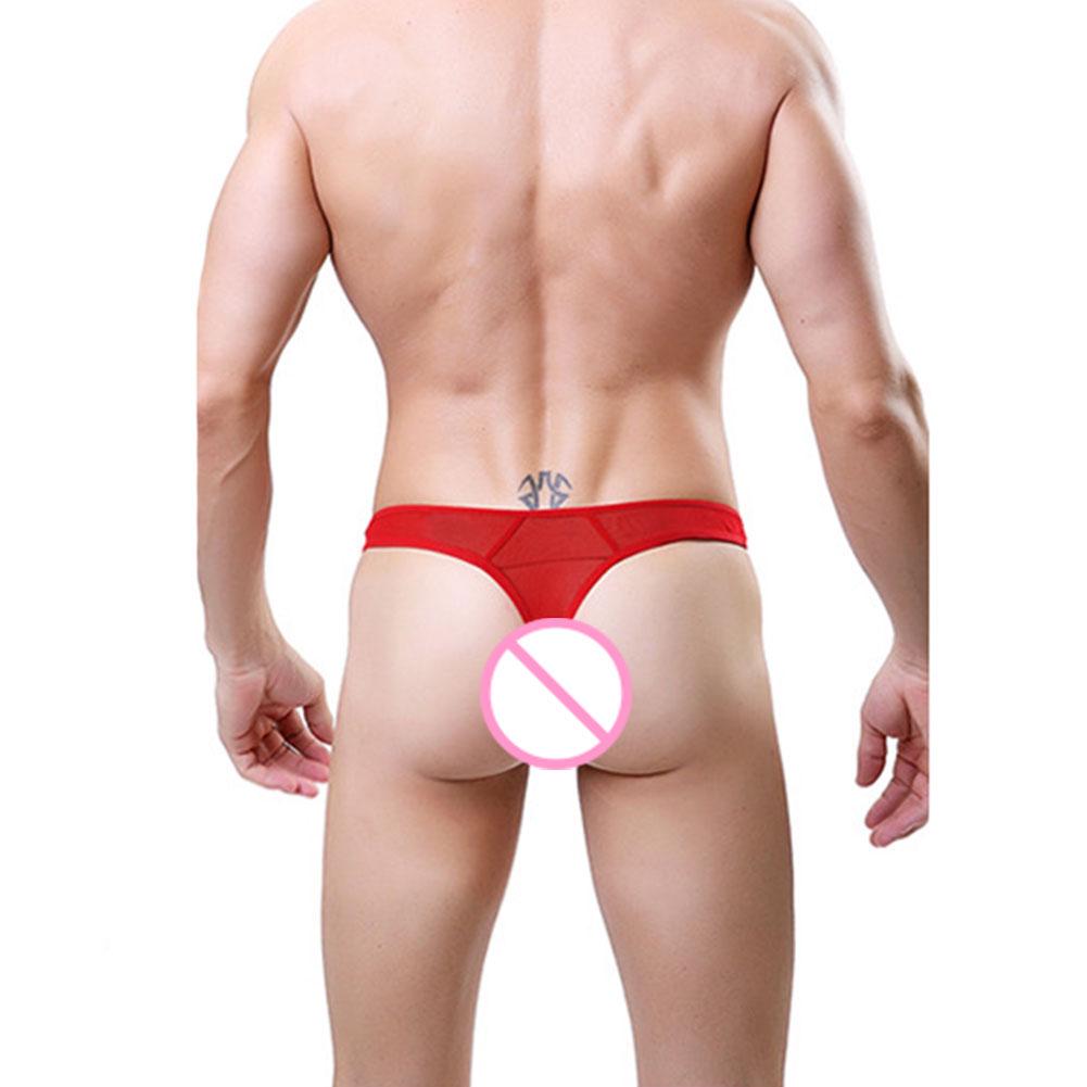 Pánská tanga prodyšná, tenké spodní prádlo s nízkou síťovinou, elastické