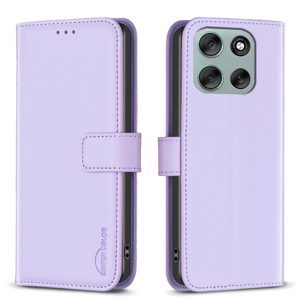 For Motorola Moto G56 5G Phone Case BINFEN COLOR BF17 Wallet Folio Flip Leather Cover