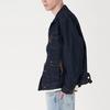 Levis FW22 Solid Color Button-Down Denim Jacket Men Jacket Dark-Blue A2699-0002
