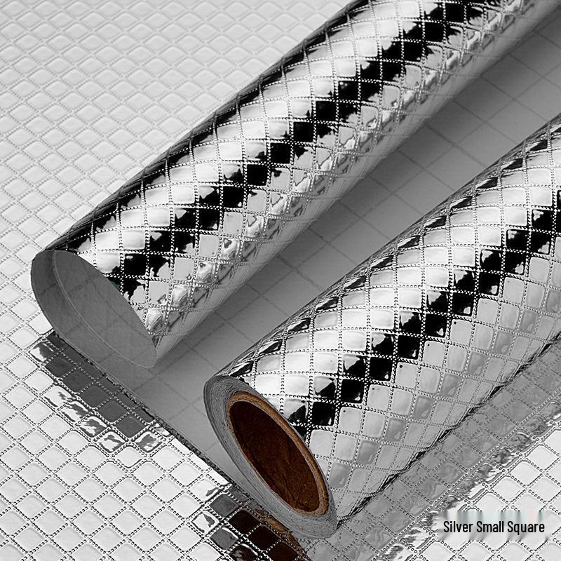 Waterproof Self-Adhesive Aluminum Foil Kitchen Stickers: Oil-Proof, Moisture-Resistant, and Thickened for Walls and Cupboards.