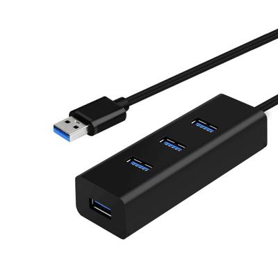 TIYEP USB Hub Extension USB Ideal for Working from Home or Small and Lightweight Cable, 4-in-1 Adapter, 4-Port 2.0 Expansion, Compact, High-Speed