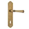 HAMILTON Door Handle with Key Plate 72mm ANTIQUE GOLD