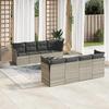 VidaXL Garden Lounge Set with Cushions 9 Pcs, Sofas with Adjustable Feet, Outdoor Furniture Set Patio Terrace, 3217312
