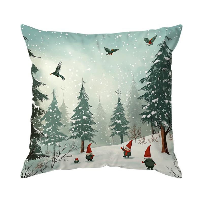 Decorative Cushion Cover Forest Wildlife Pattern Pillowcase Forest Animal Throw Pillows Cases Home Decor Sofa Car Pillow Cover
