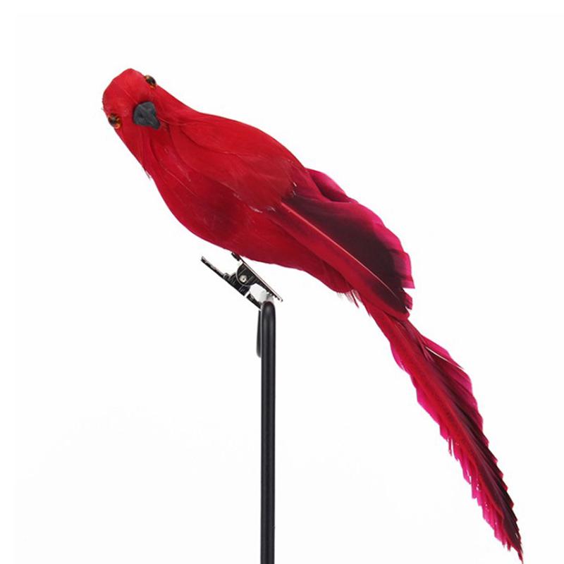 1PCS Parrot Artificial Birds Fake Foam Animal Simulation Feather Birds Models DIY Wedding Home Garden Ornament Decoration