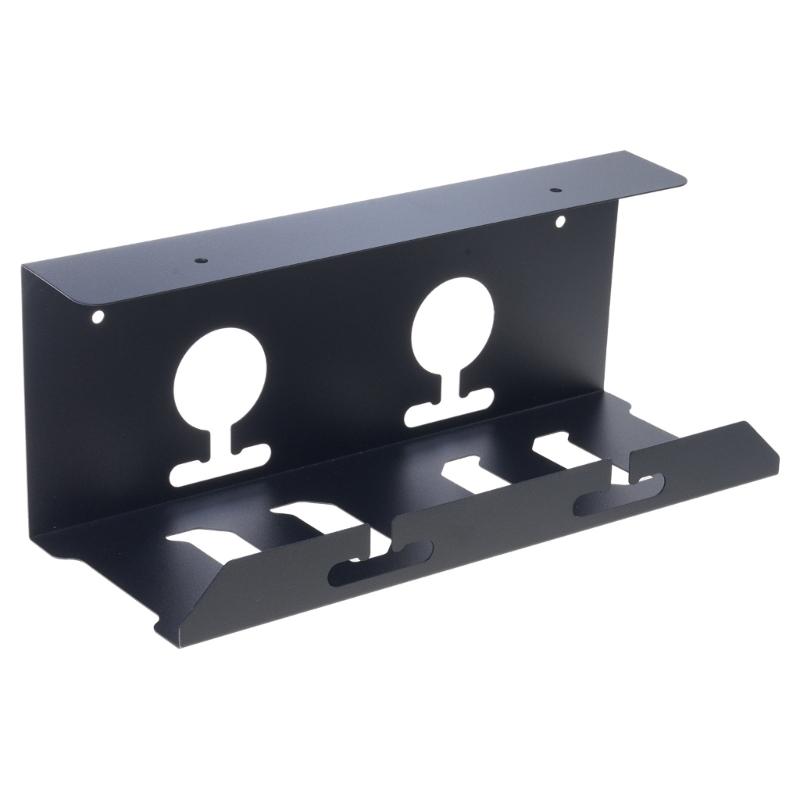 Efficient Socket Organizer No Drilling Wires Rack Power Strips Holder Tray Metal Cable Storage Shelf Organization Stand