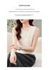 Women's 100% Cashmere Round Neck Spaghetti Strap Knit Vest - New Autumn/Winter Style Sleeveless Base Layer.