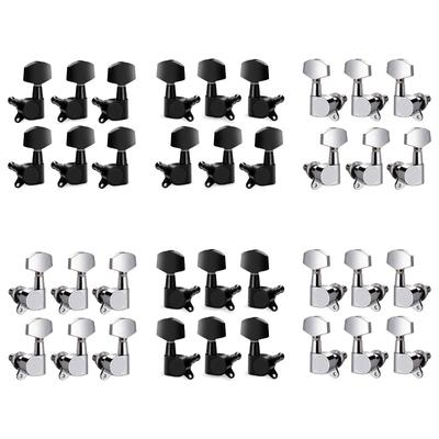 6Pcs Guitar Machine Head Knobs Tunings Key Zinc Alloy Guitar String Tunings Peg for Acoustic or Electric Guitar