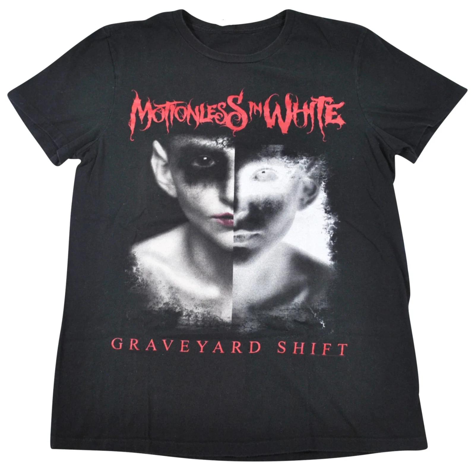Men s and Women s T-shirts Motionless In White Graveyard Shift S-5XL Unisex Christmas Shirt,new XXXXL