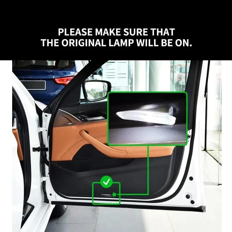 For VW Volkswagen Jetta MK5 Golf 2Pcs LED Car Door 3D Projector Courtesy Lamp Ghost Shadow Light For VW Passat B5 B5.5 2000-2010