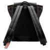 Coach Turner 30 Monogram Print Flap Drawstring Large Capacity Leather Backpack Men Backpack Brown Black C4135-QBDF5