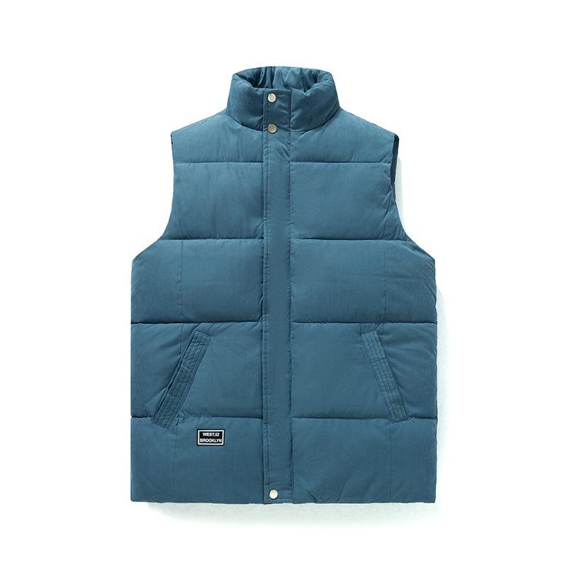 

Жилет мужской осенне-зимнее пальто модный олений вельвет мужской жилет приталенный жилет студенческий персонализированный хлопковый жилет тренд 5XL (175-95 kg) синий