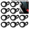 2/5pcs New Multi-purpose O-ring Tie Down Buckle With Hook Black Down Anchor Anchor Hook Strap For Vehicle Truck Bicycle