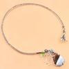 Necklace Owe Opal Peridot Gemstone Handmade Style Jewelry 16''