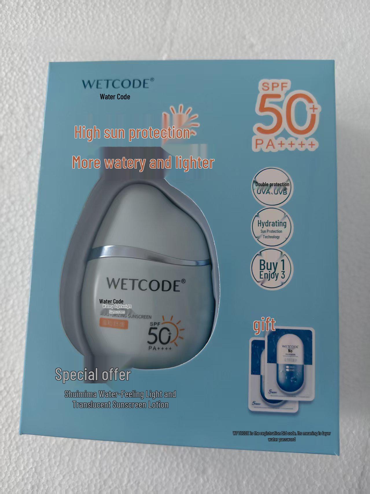 Shuimima Water Clear White High Protection SPF Face Sunscreen Lotion 50 SPF Protection