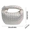 New Woven Bag One-shoulder Handbag Boston Women's Bag-FCY