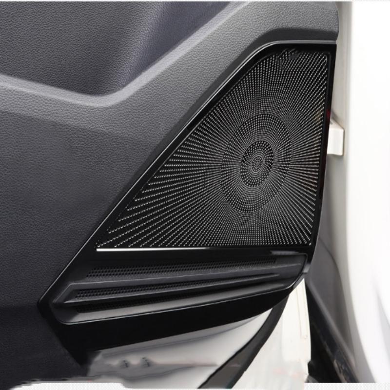 For Volkswagen Tiguan MK2 2017-  Interior Loudspeaker Cover Door Speaker Trim Sound Decorating Molding Car Accessories