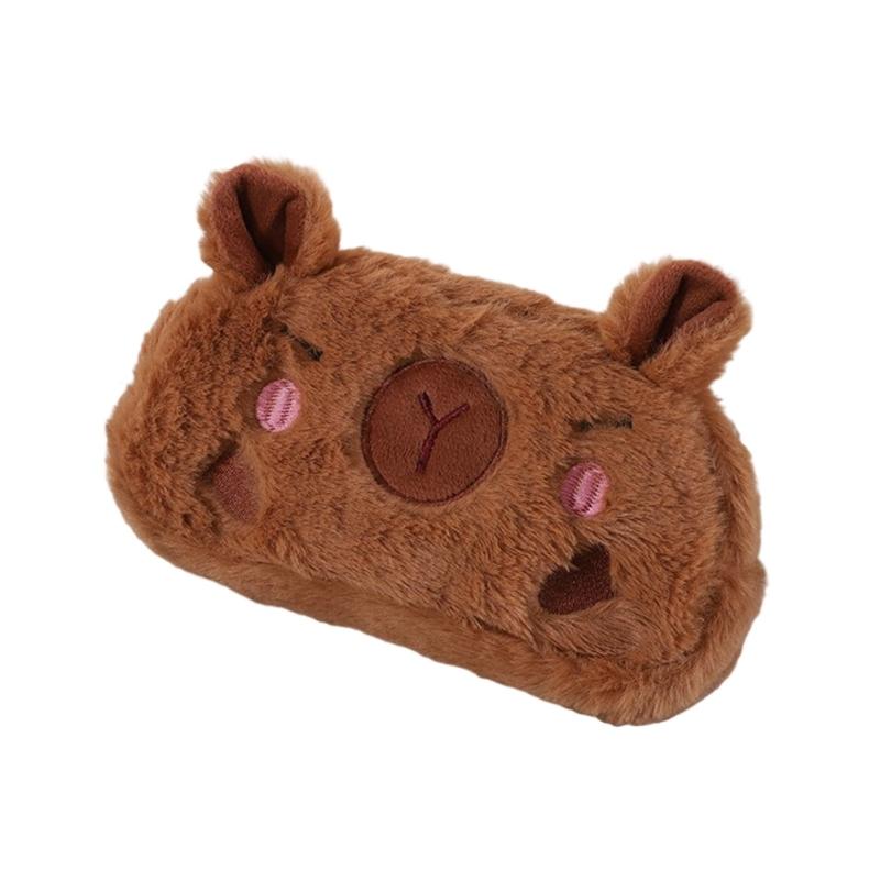 Animal Pencil Case Large Compartment Pen Pouches Portable Makeup Organiser Bag For School Office Travel Essential